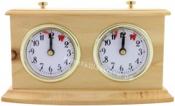 Механические шахматные часы Рубин Суперлюкс (деревянные)